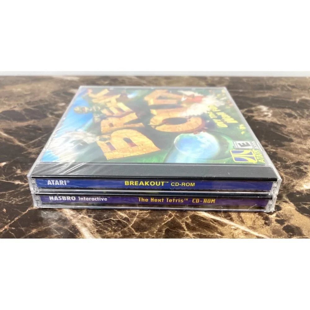 The Next Tetris & Breakout PC CD-Rom Game Lot SEALED Windows 95/98 Atari 99-2001